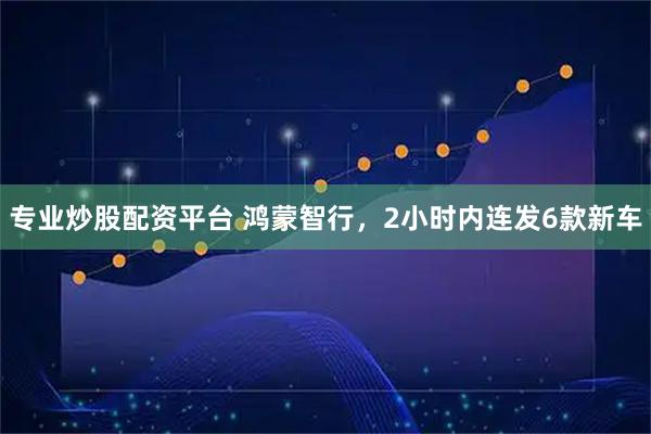 专业炒股配资平台 鸿蒙智行，2小时内连发6款新车